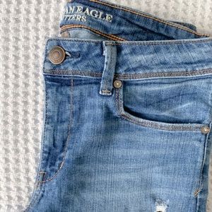 AE super skinny distressed jeans